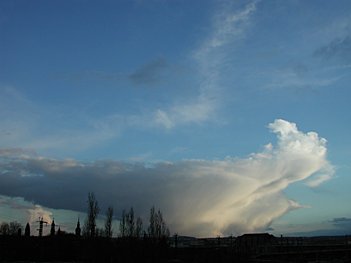 Wolke über Dresden